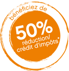 50% de réduction sur impôts